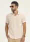 Diametro - Camisa Masculina Manga Curta Bege - variação: Bege