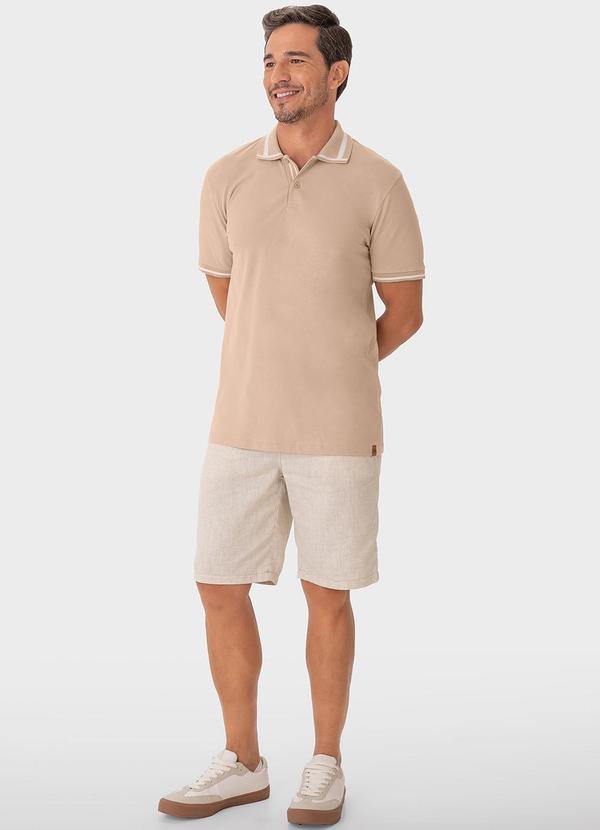 Malwee - Camisa Nude Polo em Piquet Stretch 2