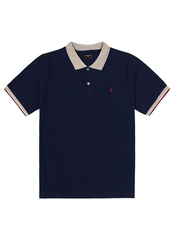 Diametro - Camisa Piquet Masculina Azul