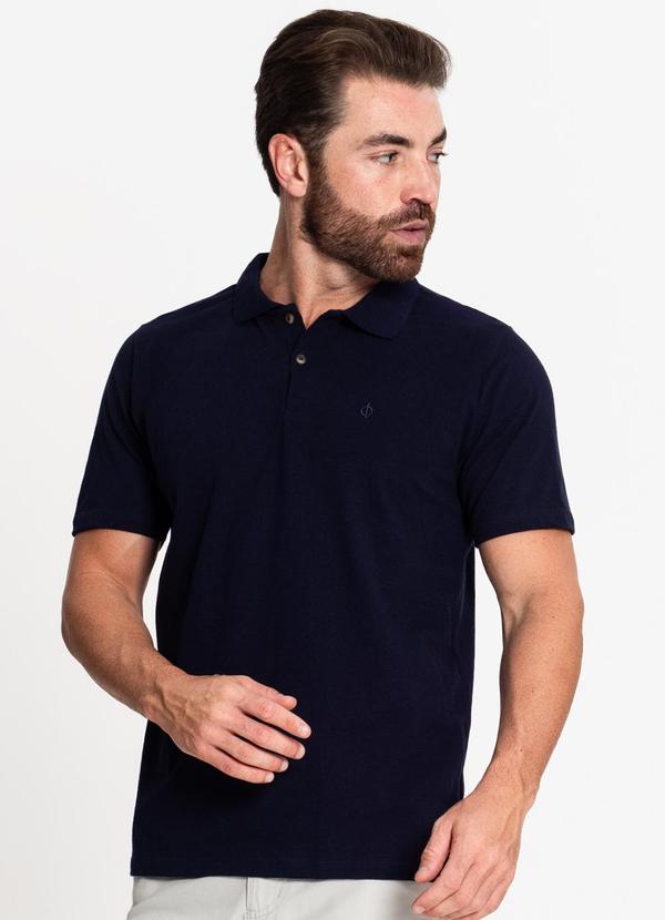Diametro - Camisa Piquet Masculina Azul