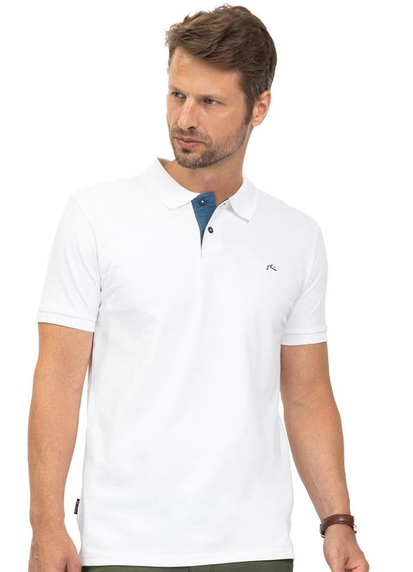 Diametro - Camisa Piquet Masculina Branco