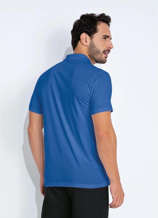 Basicamente - Camisa Polo Azul Basicamente 3