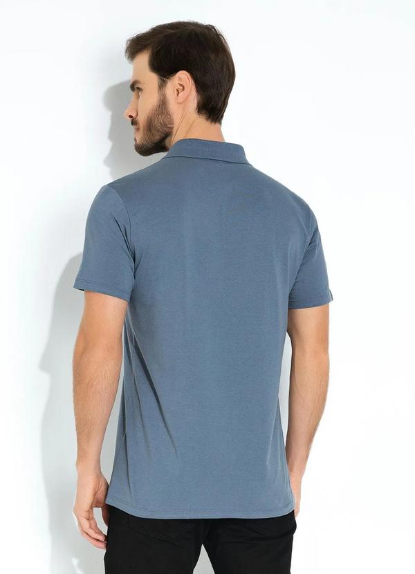 Basicamente - Camisa Polo Azul Basicamente 2