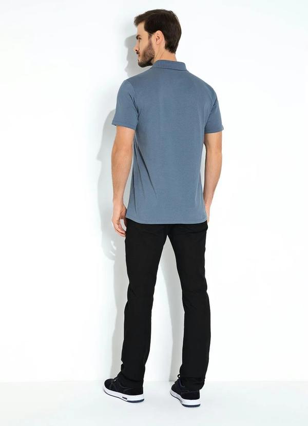 Basicamente - Camisa Polo Azul Basicamente 4