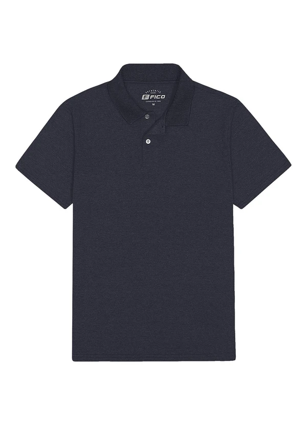 Fico - Camisa Polo Básica de Mangas Curtas Preto