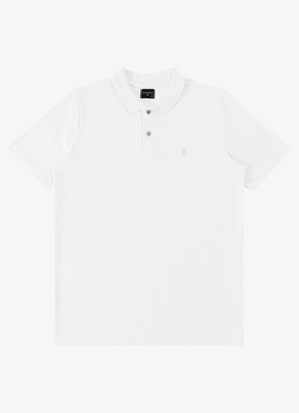 Diametro - Camisa Polo Básica Masculina Branco