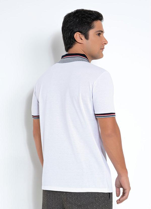 Cia Gota - Camisa Polo Branca com Bolso Cia Gota 2