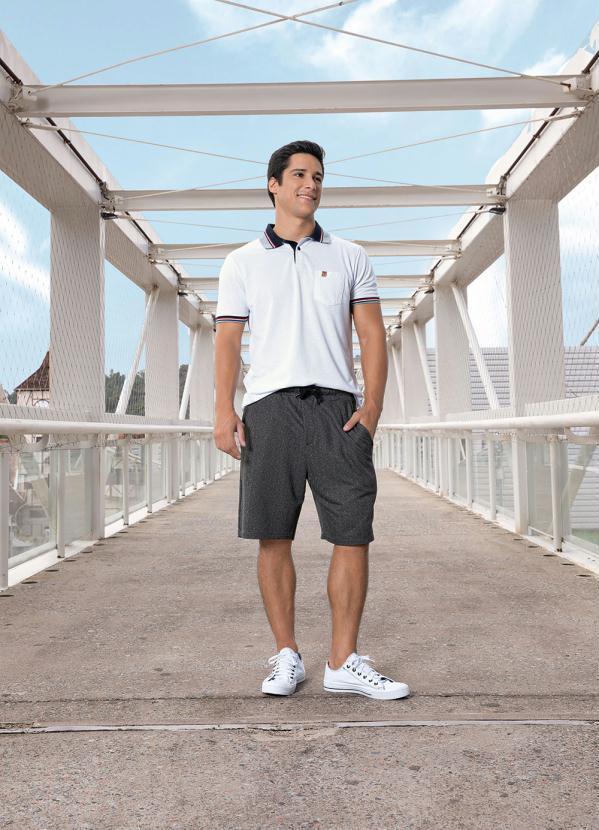 Cia Gota - Camisa Polo Branca com Bolso Cia Gota 3