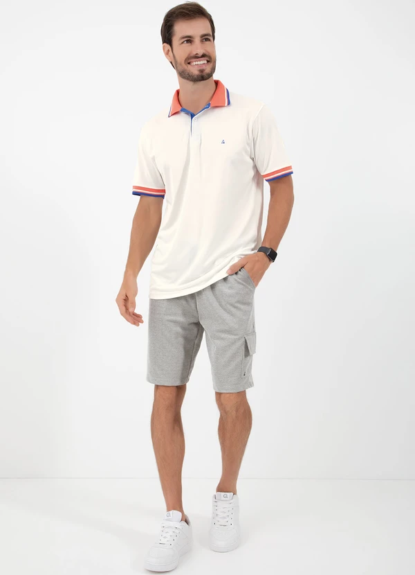 Actual - Camisa Polo Branca com Retilinea Contrastante 3