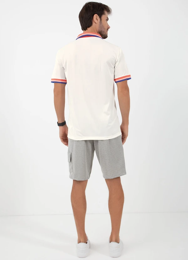 Actual - Camisa Polo Branca com Retilinea Contrastante 4
