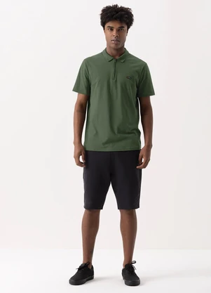 Fico - Camisa Polo com Zíper em Meia Malha Verde - FICO