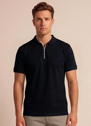 Aurus - Camisa Polo Comfort Azul - AURUS
