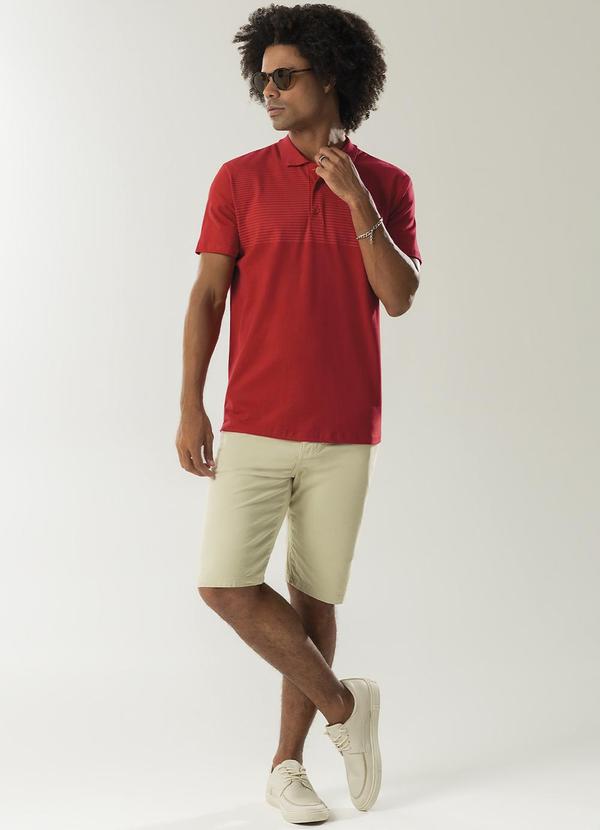 Exco - Camisa Polo Comfort Básica Vermelho 2
