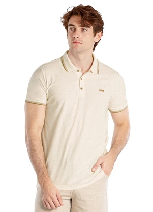 Aurus - Camisa Polo Comfort Bege - AURUS