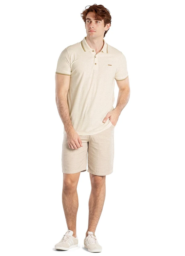 Aurus - Camisa Polo Comfort Bege 3