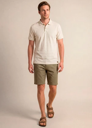 Aurus - Camisa Polo Comfort Bege - AURUS