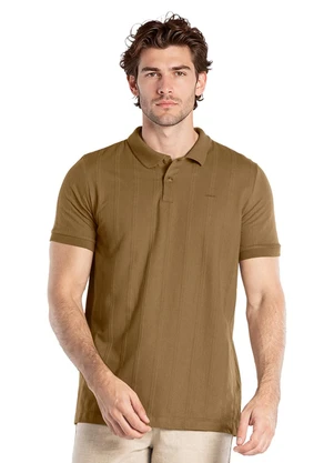 Aurus - Camisa Polo Comfort Marrom - AURUS