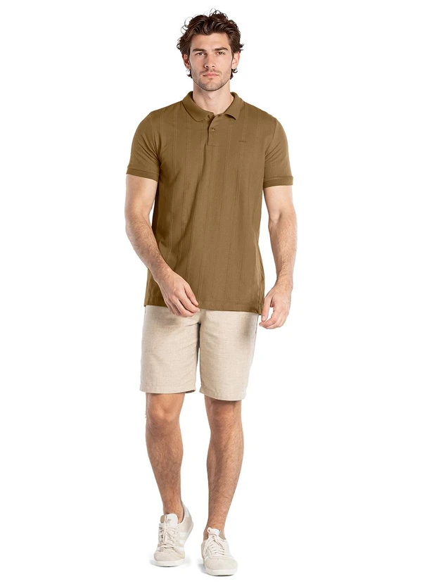 Aurus - Camisa Polo Comfort Marrom 3