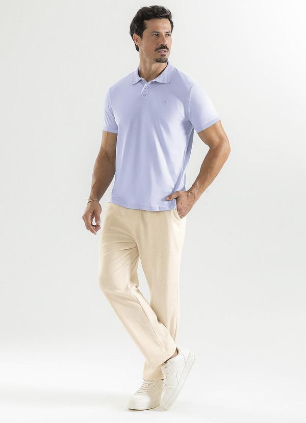 Exco - Camisa Polo em Algodão Azul Claro 3