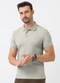 Exco - Camisa Polo em Algodão Amarelo Médio - variação: Cinza Claro