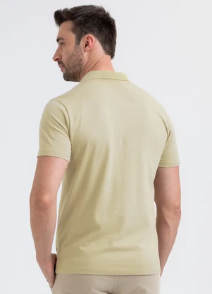 Exco - Camisa Polo em Algodão Marrom Claro - EXCO