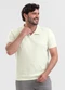 Exco - Camisa Polo em Algodão Marrom Claro - variação: Off White