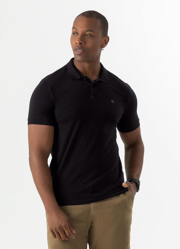 Exco - Camisa Polo em Algodão Preto