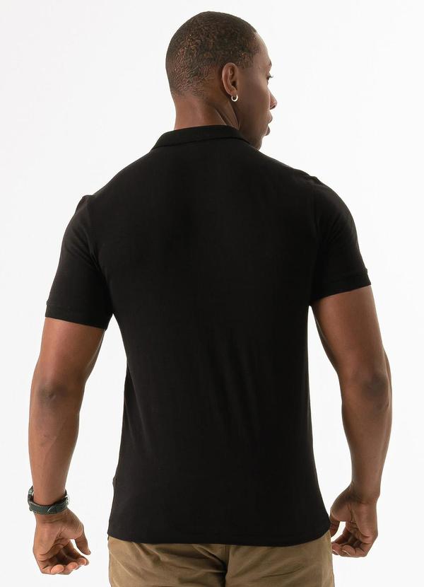Exco - Camisa Polo em Algodão Preto 2