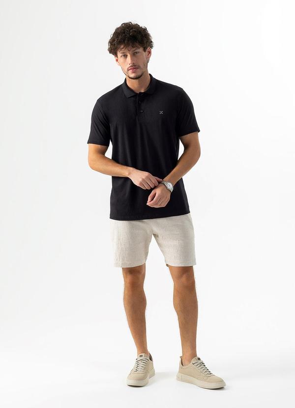 Exco - Camisa Polo em Algodão Preto 4