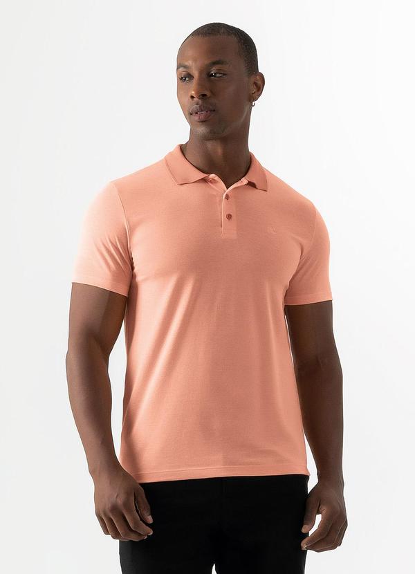 Exco - Camisa Polo em Malha Laranja