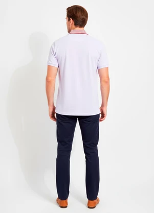 Multimarcas - Camisa Polo em Malha Piquet Branco - MULTIMARCAS