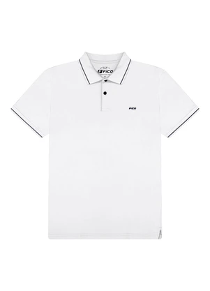 Fico - Camisa Polo em Malha Piquet Branco - FICO