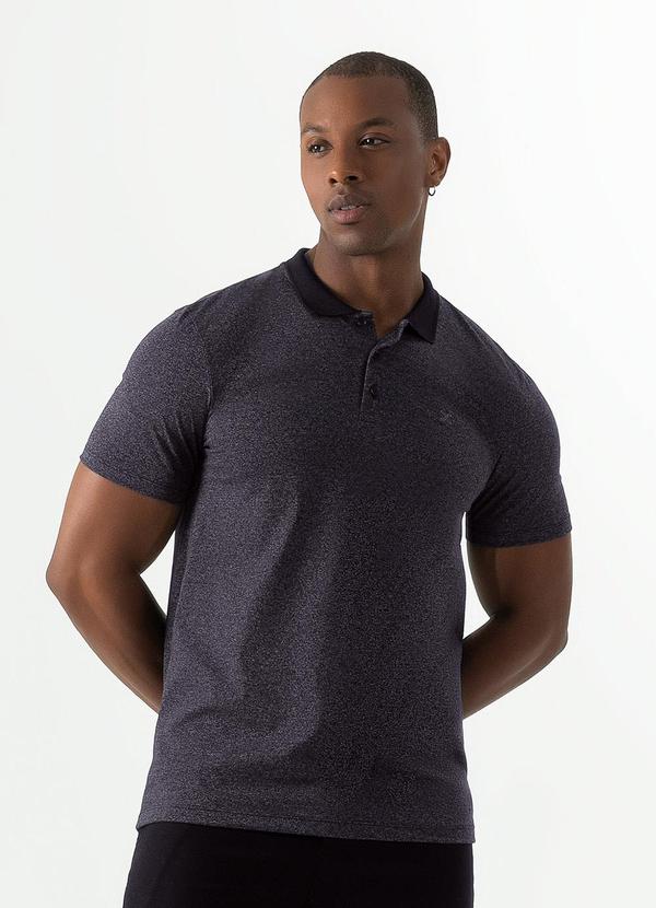 Exco - Camisa Polo em Malha Preto