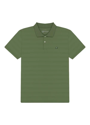 Fico - Camisa Polo em Malha Texturizada Verde - FICO