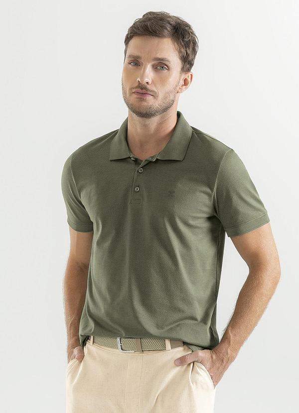 Exco - Camisa Polo em Malha Verde Escuro 1