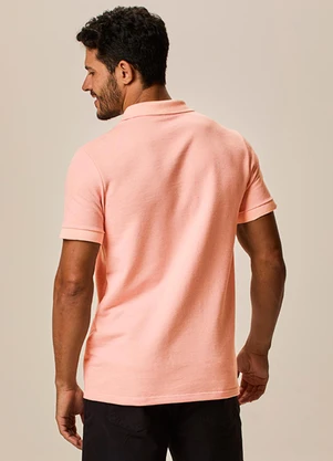 Malwee - Camisa Polo em Moletinho Rosa Pastel - MALWEE