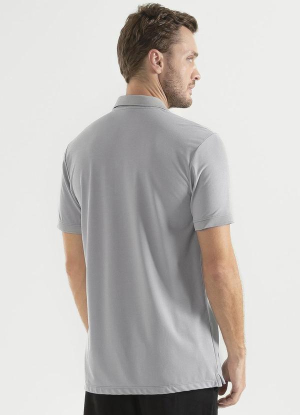 Exco - Camisa Polo em Piquet Cinza 2