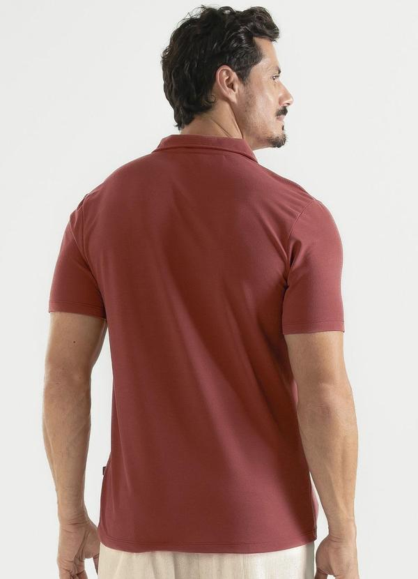 Exco - Camisa Polo em Piquet Marrom Escuro 2