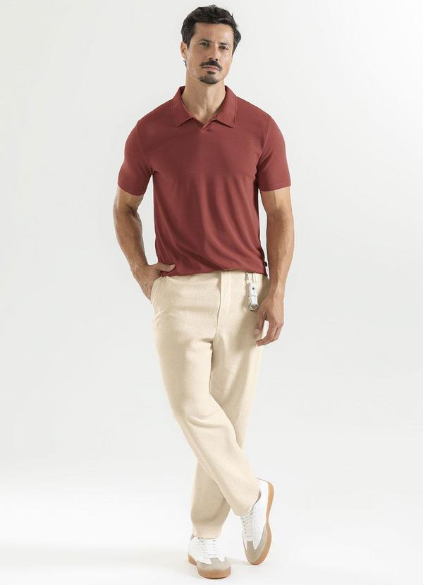 Exco - Camisa Polo em Piquet Marrom Escuro 3