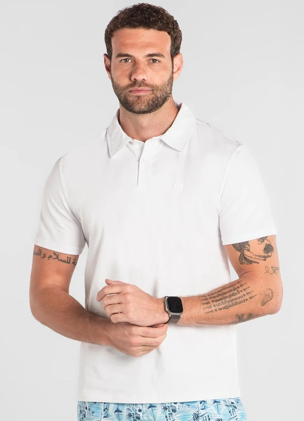 The Philippines - Camisa Polo em Piquet The Philippines Branco