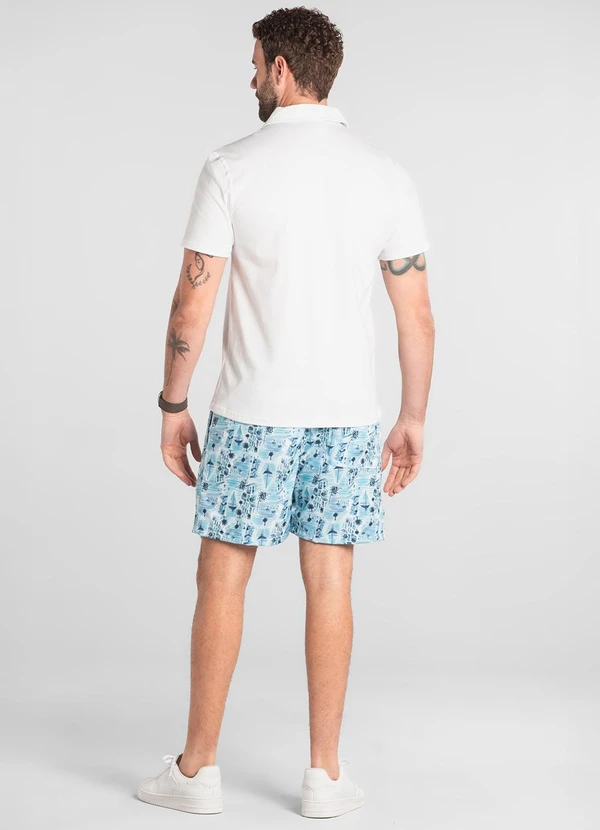 The Philippines - Camisa Polo em Piquet Branco 2