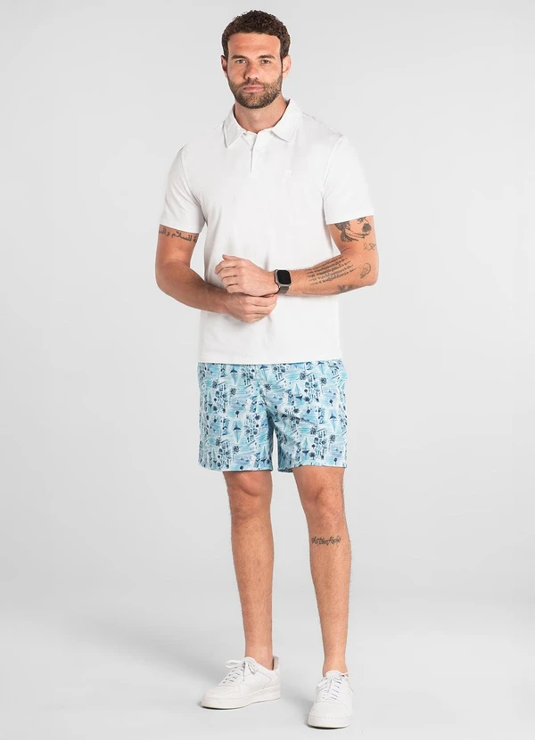 The Philippines - Camisa Polo em Piquet Branco 3