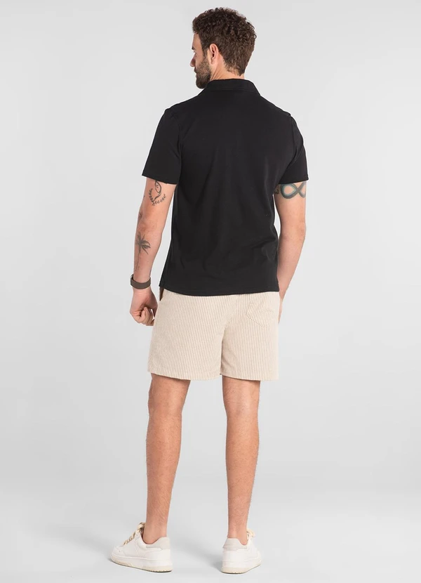 The Philippines - Camisa Polo em Piquet Preto 2