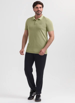 Exco - Camisa Polo em Piquet Verde - EXCO