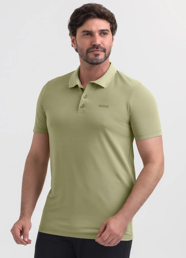 Exco - Camisa Polo em Piquet Verde
