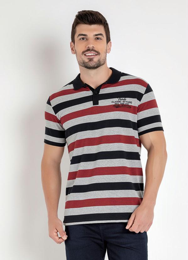Cia Gota - Camisa Polo Listrada com Bordado Cia Gota 1