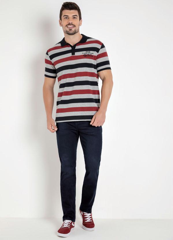 Cia Gota - Camisa Polo Listrada com Bordado Cia Gota 4