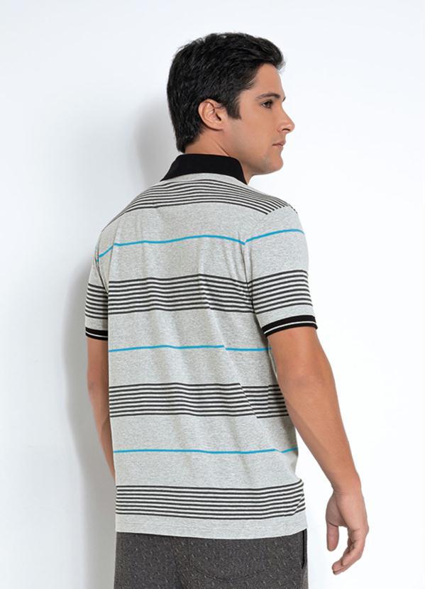Cia Gota - Camisa Polo Listrada Mescla Cia Gota 2