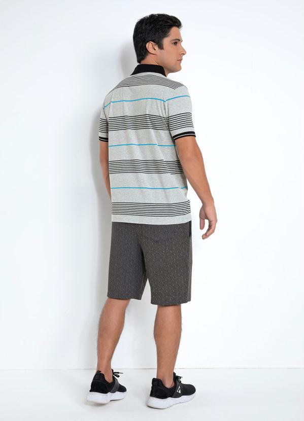 Cia Gota - Camisa Polo Listrada Mescla Cia Gota 4