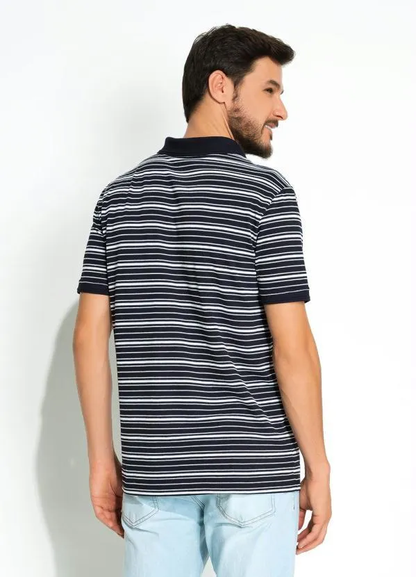 Cia Gota - Camisa Polo Listras Maquinetada Cia Gota 2